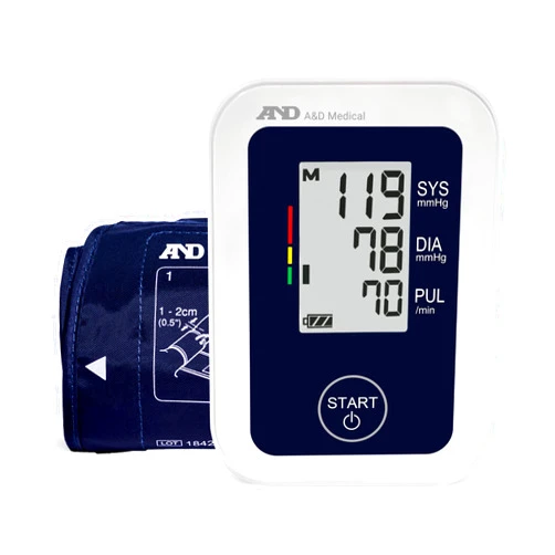 A&D Medical Upper Arm Blood Pressure Monitor with Wide Range Cuff (UA-651)
