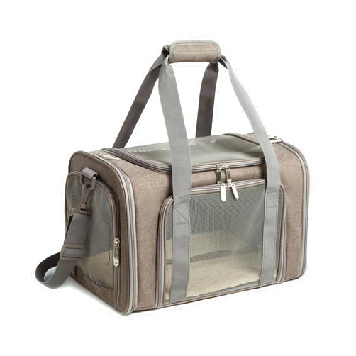 ROSEBB Cat Carrier Dog Carrier Pet Carrier Cat Bags for Small Medium Cats Dogs Puppies of 15 Lbs,of Airline Approved Small Dog Bag Soft Sided,Collapsible Travel Puppy Carrier (Medium, Grey)