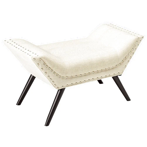Christopher Knight Home Rosalynn Tufted Fabric Ottoman / Bench, Almond