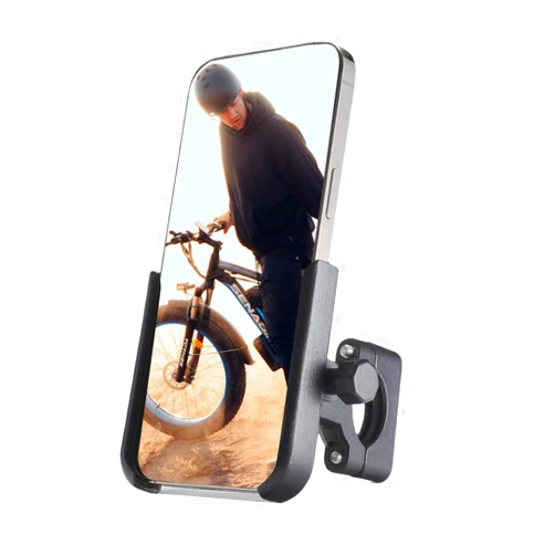 SENADA Bike Phone Mount Holder, [Camera Friendly] Motorcycle Phone Mount for Scooter Bicycle with 360°Rotation, Aluminum Alloy Cell Phone Holder for 4