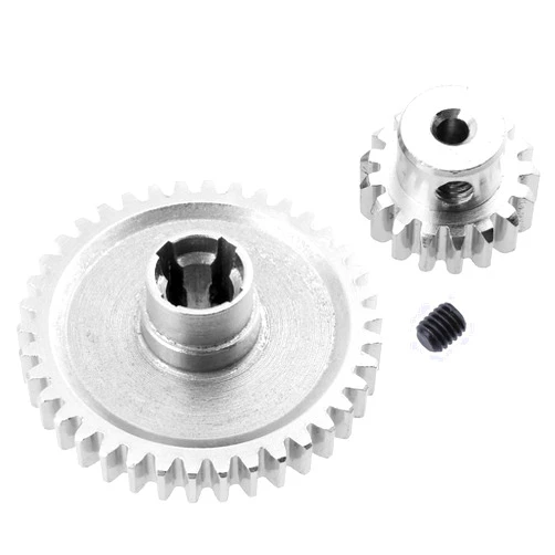 Hobbypark Metal Diff Main Gear 38T & Motor Pinion Gear 17T for RC 1/18 WLtoys A959 A949 A969 A979 Replacement of A949-24 RC Car Buggy Upgrade Parts