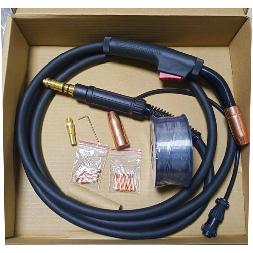 CYMPOLLIA ALUMINUM WELDING ONLY MIG WELDING GUN &TORCH 10' 150AMP fits Lincoln Power Mig 140, Power Mig 140C, Power Mig 140T, Power Mig 180, Power Mig 180C, Power MIG 180T, Power MIG 180 Dual, POWER MIG 210 MP