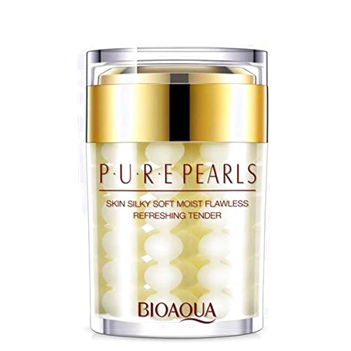 BIOAQUA Face Cream Pure Silk Pearl Essence Hyaluronic Acid Flawless Hydro-Lipid Balance Rejuvenation Moisturizing Refreshing 60g