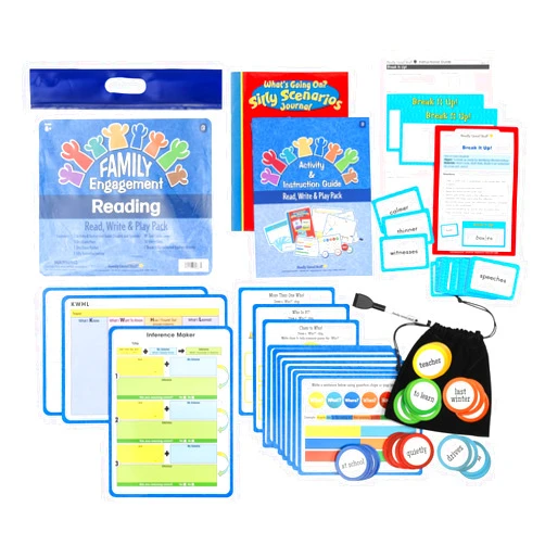 Really Good Stuff Family Engagement Reading - Read, Write and Play Pack - Third Grade