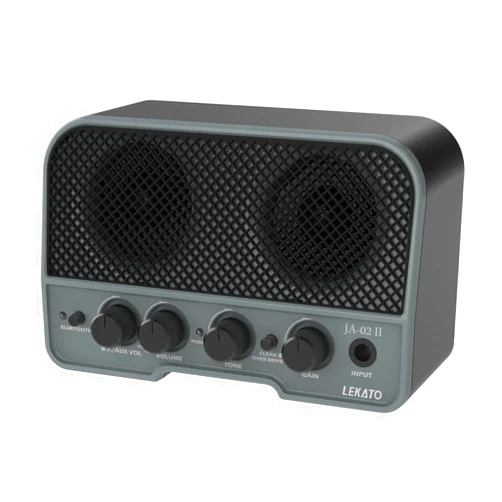LEKATO Mini Guitar Amp Rechargeable Amplifier Electric Guitar Amp 5W, Clean/Overdrive,Bluetooth Guitar Amp Portable Guitar Amp for Daily Practice,Black