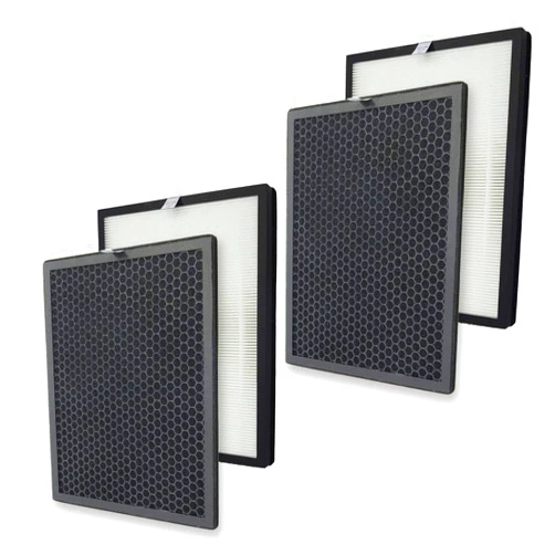 PUREBURG Replacement Filter Set Compatible with Alexapure Breeze 3049 AP-B102 Air Purifier,2-Pack H13 HEPA & Activated Carbon Filter Air Clean PM2.5 Odor smoke VOCs