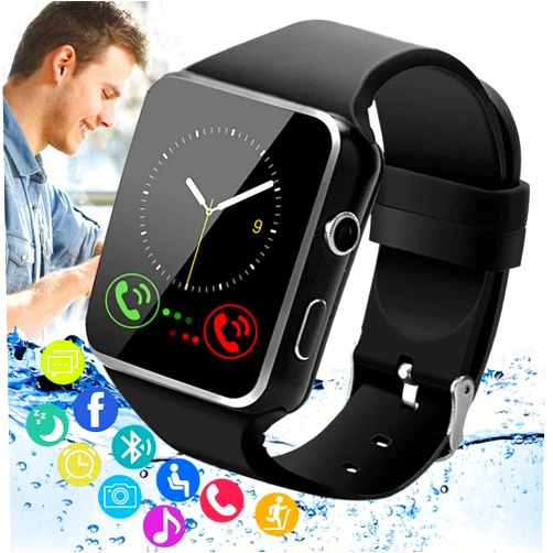 Mayama Smart Watch, Bluetooth Smartwatch Touch Screen Wrist Watch with Camera/SIM Card Slot,Waterproof Smart Watch Sports Fitness Tracker Android Phone Watch Compatible with Android Phones Samsung Huawei