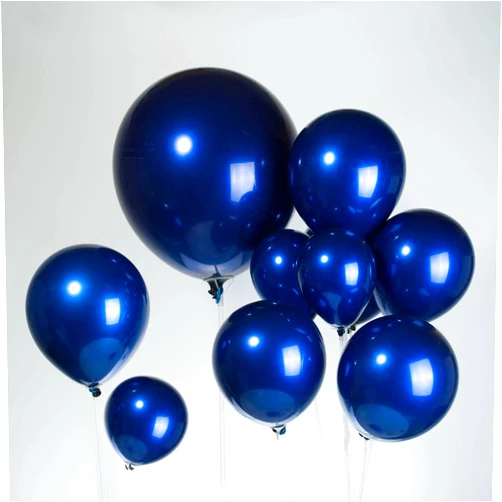 Kozee Chrome Blue Double-Stuffed Balloons different sizes 52 PACK 18+10+5 inch Metallic Navy Blue balloon Garland kit For 2023Graduation Wedding Birthday baby shower anniversary decorations
