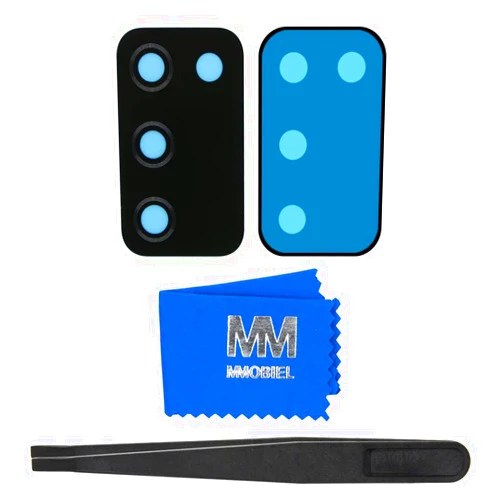 MMOBIEL Back Rear Camera Glass Lens Replacement Compatible with Samsung Galaxy A03s 6.5 inch 2021 - Incl. Double Sided Adhesive, Tweezer and Cloth