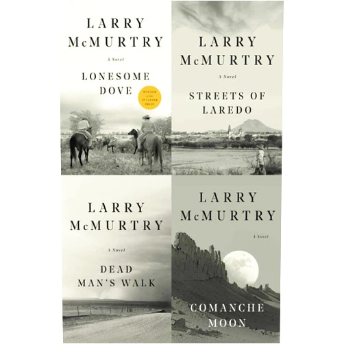 By Larry McMurtry (Author) Lonesome Dove Saga 4 Volume Set (Dead Man's Walk, Comanche Moon, Lonesome Dove, Streets of Laredo) 2004