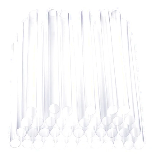 Comfy Package [100 Pack] Jumbo Smoothie Straws, Plastic Boba Straws, Milkshake Straws - Clear