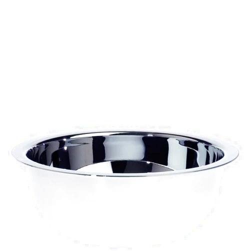 Edwin Jagger RN6 Contemporary Stainless Steel Classic Luxury Shaving Bowl for Shaving Cream or Shaving Soap for Men and Women