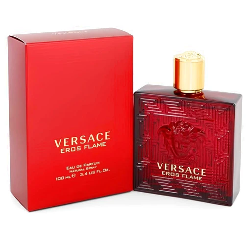 Versace Eros Flame Eau De Parfum Spray for Men, 3.4 Ounce
