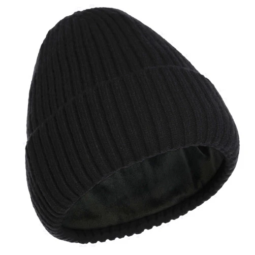 ROYBENS Warm Beanie for Men Women, Thick Fleece Lined Knit Winter Hats Wool Cuffed Fisherman Beanies Cold Weather Skull Cap