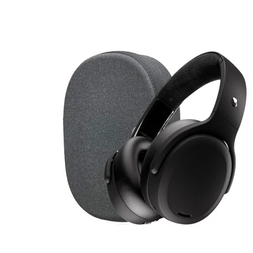 Skullcandy Crusher ANC 2 Sensory Bass Headphones with Active Noise Canceling, Protective Carrying Case and Charging Cable Bundle - True Black