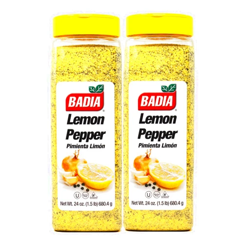 Palatize Badia Lemon Pepper Seasoning, 1.5 lb - Palatize Pack of 2
