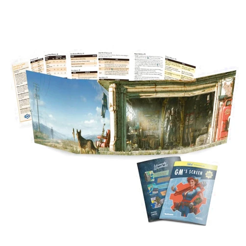 Modiphius Entertainment: Fallout: The Roleplaying Game - GM Screen + Booklet + Flysheet - RPG Accessories, Includes Tables Rules & Guides