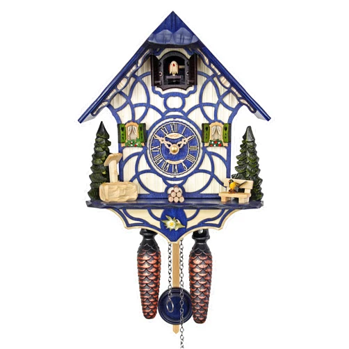 HerrZeit by Adolf Herr Quartz Cuckoo Clock - Magic Blue AH 34 QM
