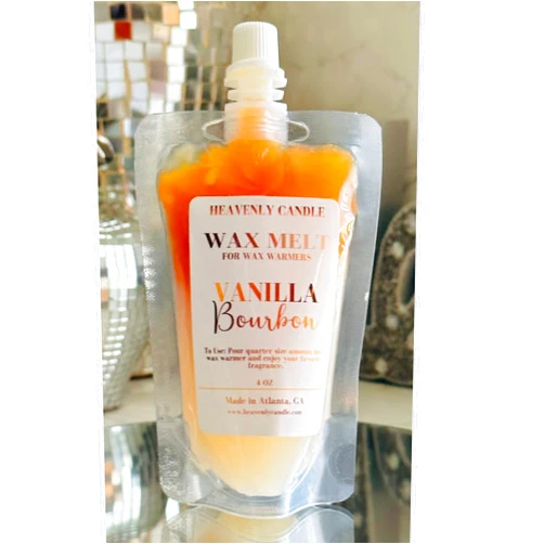 Heavenly Candle Vanilla Bourbon Wax Melts NO Mess Squeeze Wax