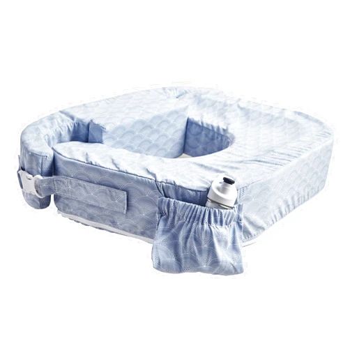 My Brest Friend Twin Nursing Pillow - Enhanced Comfort with Slipcover - Ergonomic Breastfeeding Pillow for Ultimate Support - Adjustable Nursing Pillow with Handy Side Pocket, Horizon