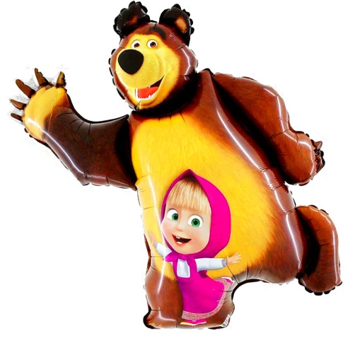 Masha and the Bear Super Shape Figure of Masha Balloon Party Supplies 35 inch