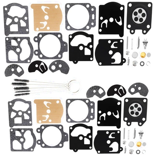 QAZAKY Pack of 2 K10-WAT Carburetor Diaphragm Gasket Rebuild Carb Repair Kit Compatible with WA WT Series 2-cycle String Trimmer Leaf Blower Chainsaw Poulan Weedeater Craftsman Ryobi Homelite Lawnboy
