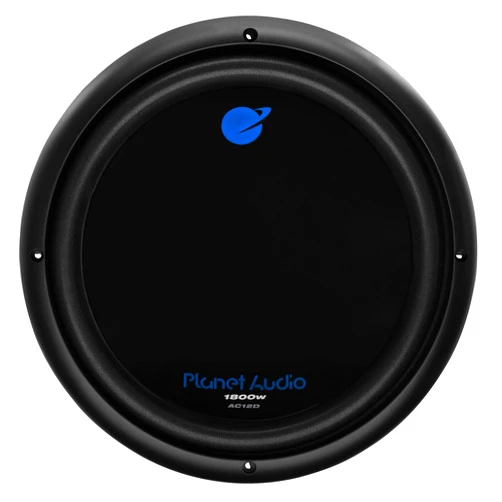 Planet Audio AC12D 12 Inch Car Subwoofer - 1800 Watts Max, Dual 4 Ohm Voice Coil, Sold Individually, for Truck Boxes and Enclosures, Hook Up to Amplifier