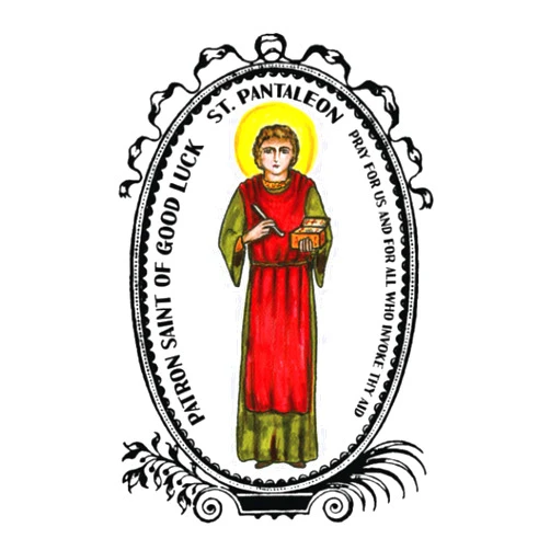 Shoushan Art Saint Pantaleon Patron of Good Luck Lined Notebook Journal