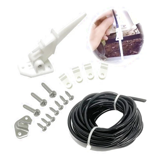Becony Marine Boat Speedometer Pitot Tube Kit, Universal Automatic Kick-up Pitot Assembly Up to 80 MPH, Include 20 feet PVC Tubing