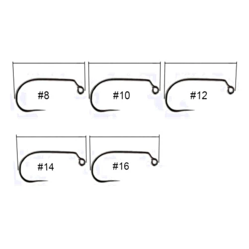 EUPHENG 100pcs Barbless Fly Fishing Hooks Catch & Release Dry Nymph Shrimp Pupa jig Fly Hooks with Free Mini Fly Box Competition Hooks