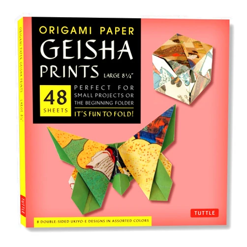 By Tuttle Studio (Editor) Origami Paper Geisha Prints 48 Sheets X-Large 8 1/4