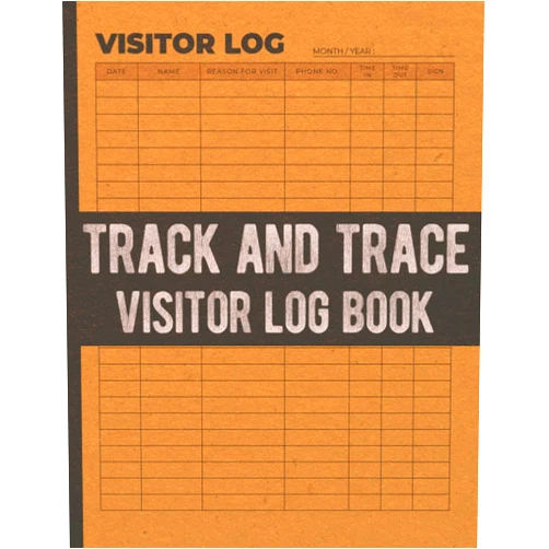 Imani Ebner Press Track And Trace Visitor Log Book: Large Staff Signing In And Out Book & Contact Tracing Register To Record Date, Name, Reason For Visit, Phone, Time In & Out And Sign For Business