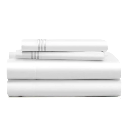 Cosy House Collection Everyday 1500 Series Bed Sheet Set - Ultra Soft & Cool Hotel Bedding - Deep Pocket - Wrinkle, Stain and Fade Resistant - 4 Piece Set (Queen, Silver)