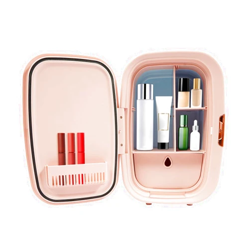 MaegnzEay Cosmetics Refrigerator, 12.68 Qt Beauty Fridge with Low Noise for Comestic Storage, Skincare Fridge with Cooling & Heating Dual Function for Comestic Storage, Makeup, Lipstick, SkinCare