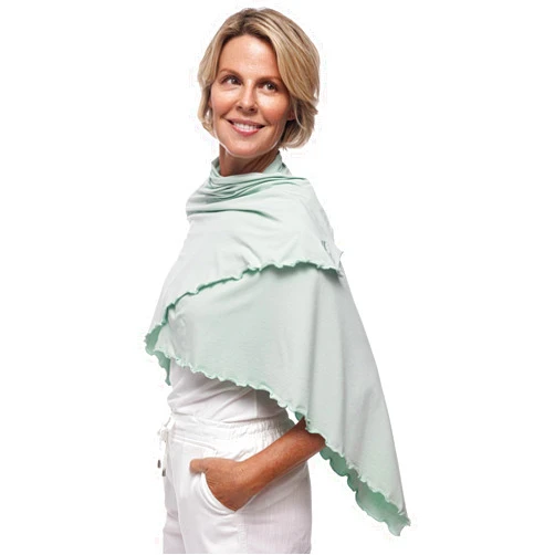 Coolibar UPF 50+ Savannah Sun Blanket - Sun Protective (One Size- Misty Aqua)