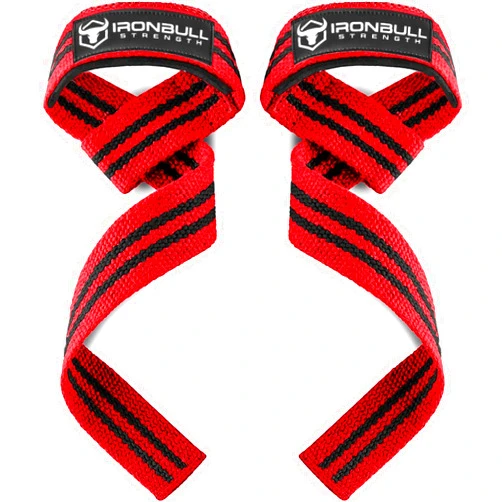 Iron Bull Strength Lifting Straps (1 Pair) - Wrist Straps for Weightlifting - Lifting Straps Gym for Deadlift - Weight Lifting Straps for Weight Training - Gym Straps for Workout, Powerlifting, Strength Training and Bodybuilding - For Men and Women