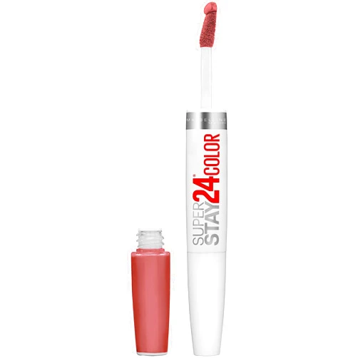 Maybelline Super Stay 24, 2-Step Liquid Lipstick Makeup, Long Lasting Highly Pigmented Color with Moisturizing Balm, Frosted Mauve, Mauve Pink, 1 Count