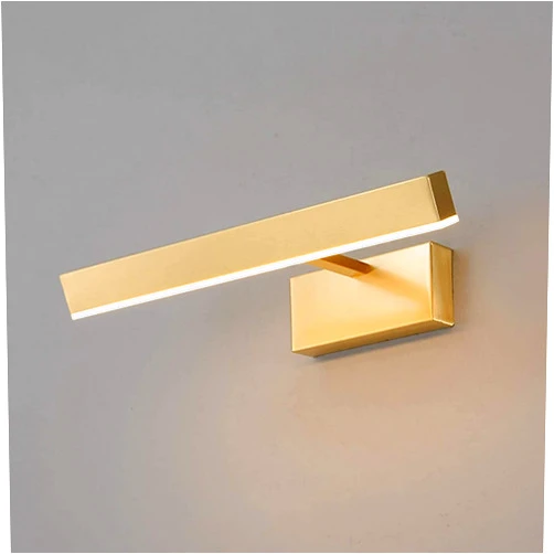 HXYONGN Modern Wall Mount Lamp, Mirror Light LED Vanity Lamp Brass Bathroom Mirror Lights,LED Light Vintage Mirror Light,with 3 Color Temperatures Retro Mirror Cabinet(40cm/16w)