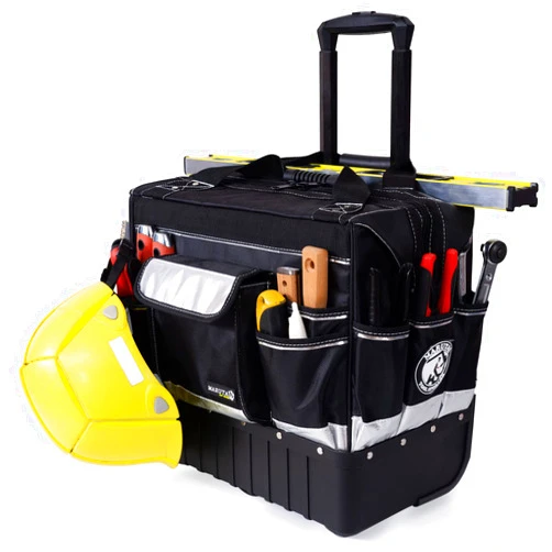MARUTAI TOOL STORAGE MARUTAI 18'' Rolling Tool Bag, Waterproof Tool Bag with Wheels, Portable Storage Organizer Rolling Tool Tote, for Electrician, Construction, Men, Women