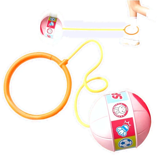 Generic Skip Ball Ankle Toy, LED Flashing Ankle Swing Jumping Ring For Kids Adults, Kids Teens Adults Training Toy, Fun Outdoor Fitness Game For Birthday Party Playground Backyard Garden Youth Sports Training