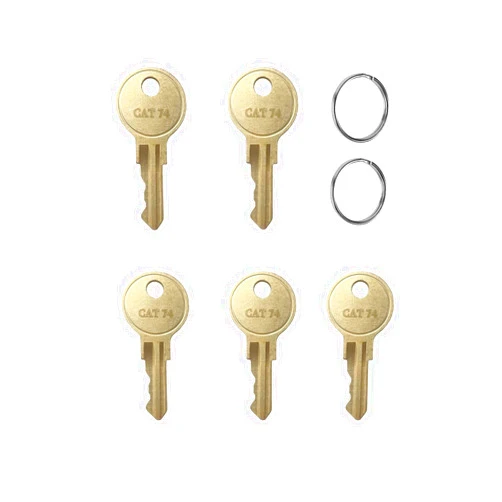 KLIVYA Dispenser Keys for Bobrick, 33043 CAT74 Toilet Paper Towel Dispenser Key，Paper Towel and Waste Receptacles Key Compatible with Janitor Bobrick Cat 74 Dispenser, Pack of 5