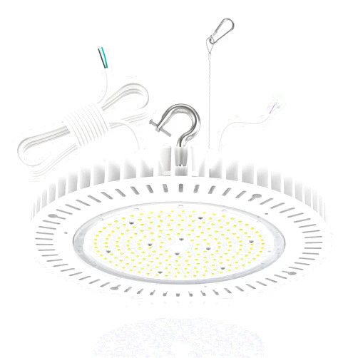 BBESTLED LED High Bay Lights 200W 29,000LM 5000K, Dimmable UFO LED High Bay Shop Light with UL DLC Listed, IP65 Waterproof Commercial LED Warehouse Lights for Gyms Workshop Barn Factory AC 100-277V