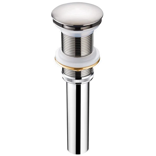 Serene Valley Sereve Valley Bathroom Sink Pop-Up Drain, Brass Material with Mounting Ring, No Overflow, Stainless Steel Finish, SVD200ST