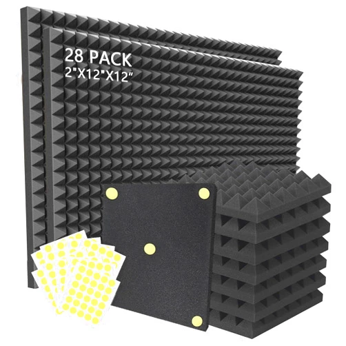 Temgcuam 28 Pack Sound Proof Foam Panels |Acoustic Panels Self-Adhesive |12