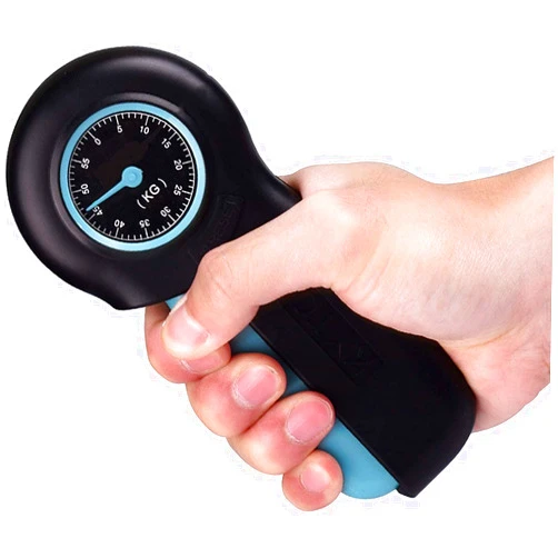 QJHP Precision Grip Strength Tester, Grip Strength Measurement Meter, Digital Gripper Meter for Forearm, Finger Measuring Or Training - Gripping Strengthener for Athletes, Home, Car, Clinic (22lb-121lb)
