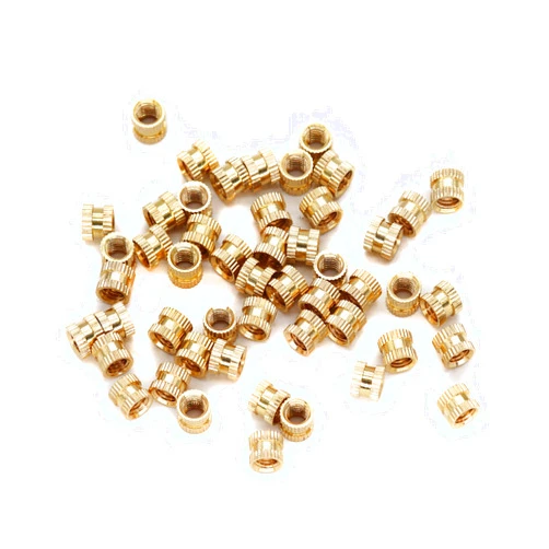 cSeao 120pcs M4 x 4 x 6mm (I.DxHxO.D) Female Thread Inserted Brass Knurled Nuts, Embedded Nuts for 3D Printer Plastic
