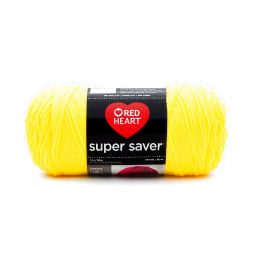 RED HEART Super Saver Yarn, Bright Yellow