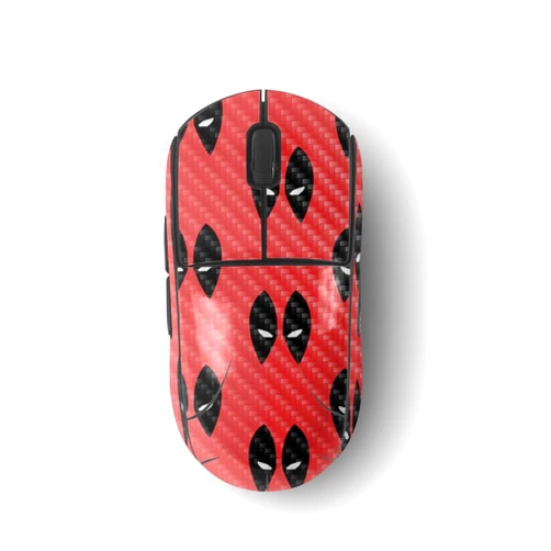 MIGHTY SKINS MightySkins Carbon Fiber Skin Compatible with Logitech G Pro Wireless Gaming Mouse - Dead Eyes Pool | Protective, Durable Textured Carbon Fiber Finish | Easy to Apply