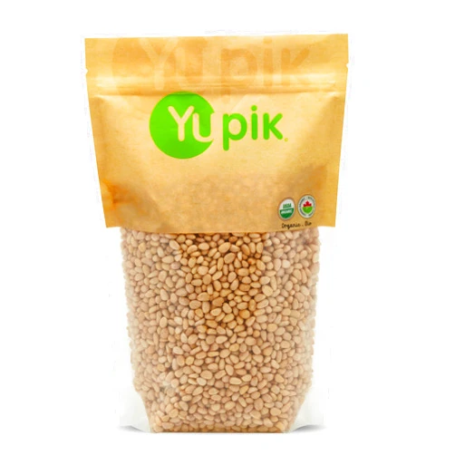 Yupik Organic Pine Nuts, 2.2 lb, Non-GMO, Unsalted, Gluten-Free, Kosher, Smooth & Creamy Pine Kernels, Source of Iron, Raw, Vegan, Pack of 1