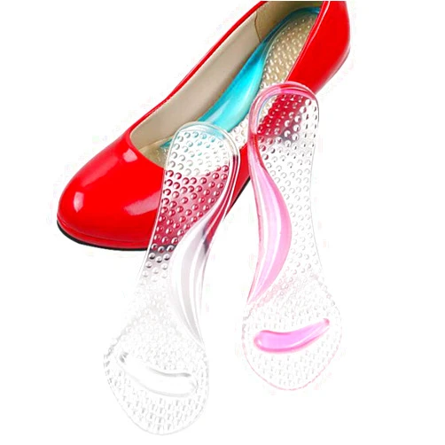 Ewanda store High Heel Insoles Inserts,3/4 Gel Cushion Pads Relief Pain High Arch Support Shoe Insole Flat Soles for Women High Heel Sandals Boots(Clear)